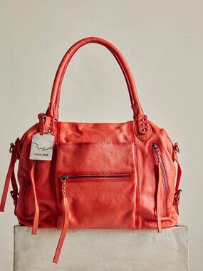 FREE PEOPLE We The Free Emerson Tote In Red Clay NWT